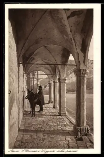 AK Assisi, San Francesco, Loggiato della Piazza