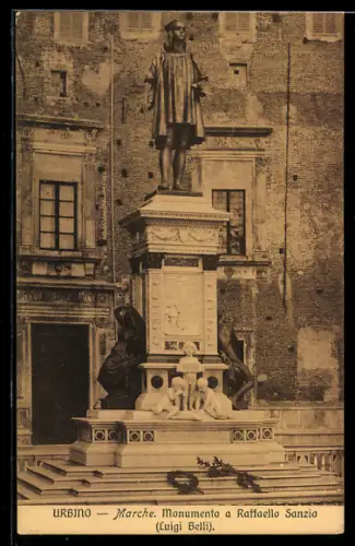 AK Urbino, Marche, Monumento a Raffaello Sanzio