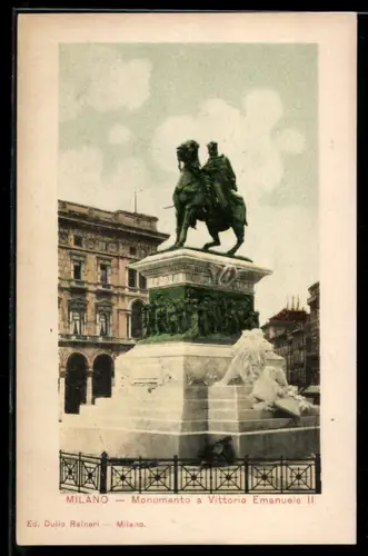 AK Milano, Monumento a Vittorio Emanuele II