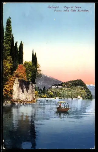 AK Bellagio /Lago di Como, Veduta della Villa Serbelloni