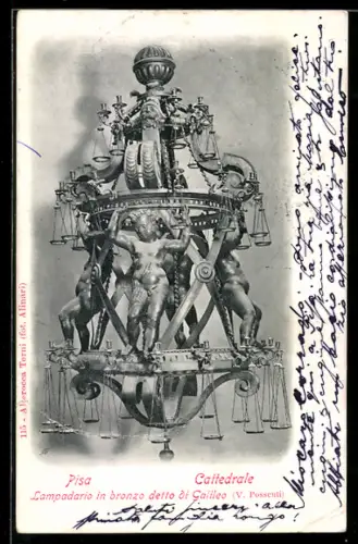 AK Pisa, Cattedrale, Lampadario in bronzo detto di Galileo