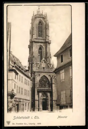 AK Schlettstadt i. Els., Münster