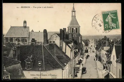 AK Brienon, Vue prise à vol doiseau