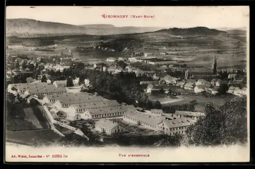 AK Giromagny /Haut-Rhin, Vue d`Ensemble