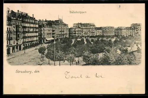 AK Strassburg, Bahnhofplatz
