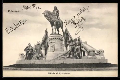 AK Kolozsvár, Mátyás király-szobor