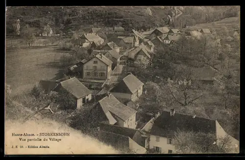 AK Storkensohn /Haute-Alsace, Vue partielle du Village