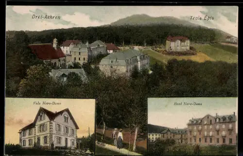 AK Drei-Aehren, Villa Notre-Dame, Hotel Notre-Dame