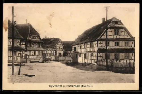 AK Hunspach /Bas-Rhin, Une Rue