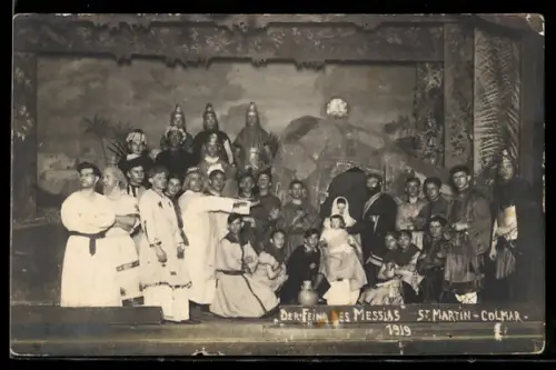 Foto-AK Colmar, St. Martin, Der Feind des Messias 1919
