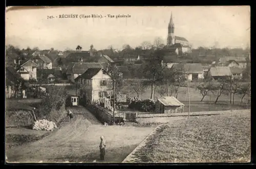 AK Réchésy /Haut-Rhin, Vue générale