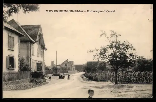 AK Meyenheim /Ht-Rhin, Entrée par l`Ouest
