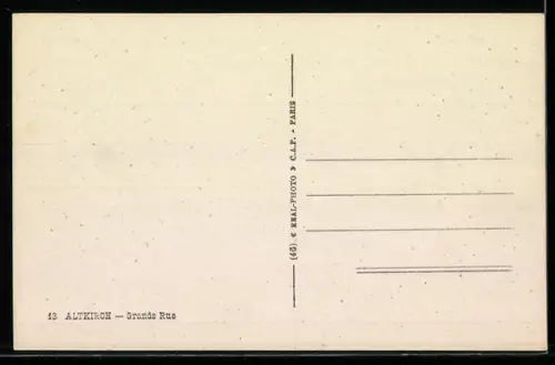 AK Altkirch, Grande Rue