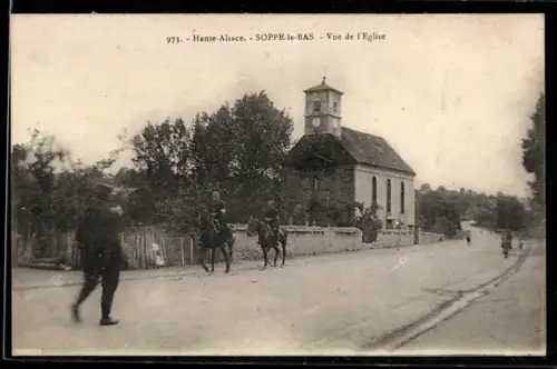 AK Soppe-le-Bas, Vue de l`Eglise