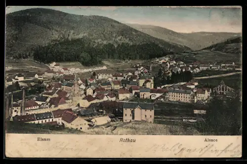 AK Rothau /Elsass, Panorama