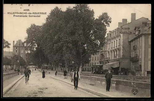 AK Villefranche-de-Rouergue, Promenade Guiraudet
