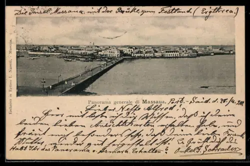 AK Massaua, Panorama generale di Massaua