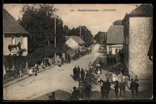 AK Sentheim /Haute-Alsace, Panorama