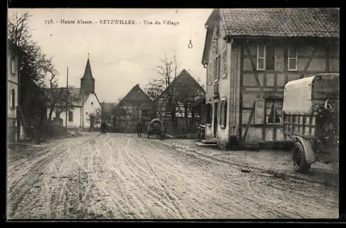 AK Retzwiller /Haute Alsace, Vue du Village