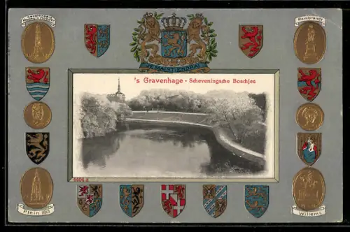 AK `s Gravenhage, Scheveningsche Boschjes