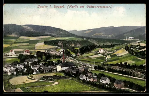 AK Lauter i. Erzgeb., Partie am Schwarzwasser