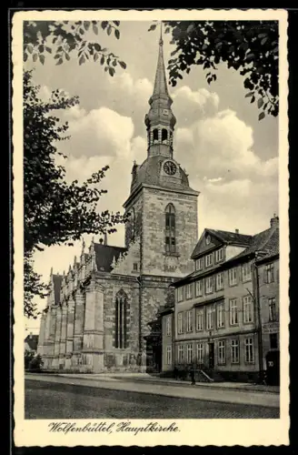 AK Wolfenbüttel, Blick zur Hauptkirche