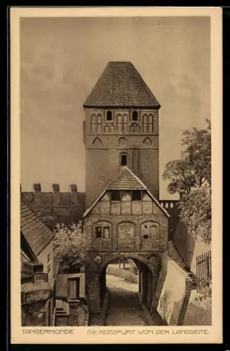 AK Tangermünde, Die Rossfurt von der Landseite