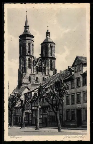 AK Göttingen, Blick zur Johanniskirche