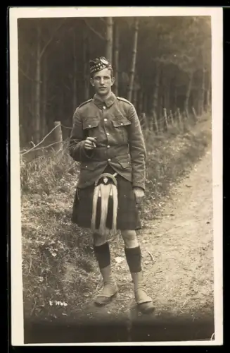 AK Schottischer Soldat Alxander Macgregor Williamson in Uniform in Countesswells