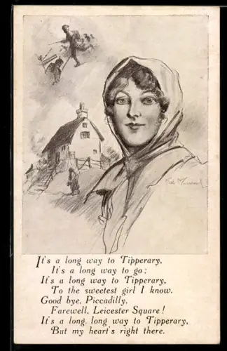 AK Textpassage aus dem Lied It`s a long way to Tipperary