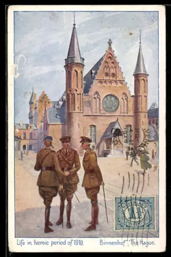 AK The Hague, Binnenhof, British Soldiers in Holland