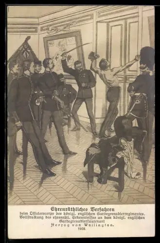 AK Ehrenräthliches Verfahren beim Offizierskorps der königl. englischen Gardegrenadierregiments