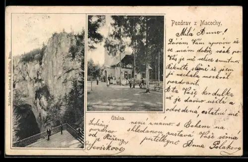 AK Vilémovice u Macochy, Macocha, Útulna