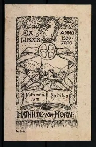 Exlibris Mathilde von Horn, Nutrimen Ium Spiritus