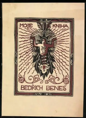 Exlibris Bedrich Benes, Moje Kniha