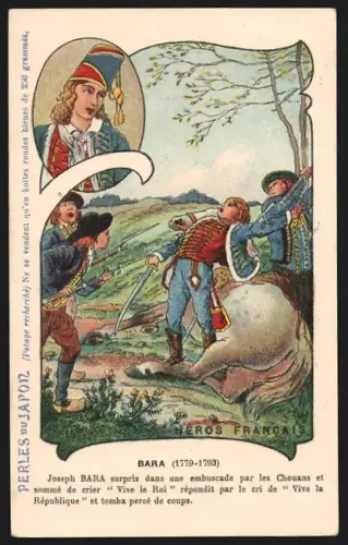 Sammelbild Joseph Bara, Perles du Japon A. Chapu