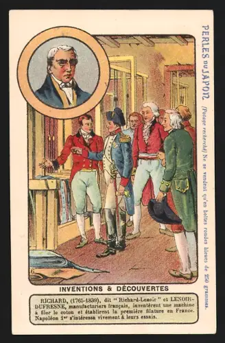 Sammelbild Erfinder Richard, Perles du Japon A. Chapu