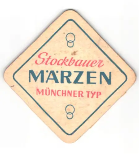 Bierdeckel Löwenbrauerei Passau A.G., Stockbauer Märzen, Münchner Typ