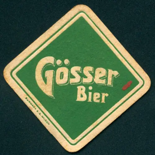 Bierdeckel Gösser Bier