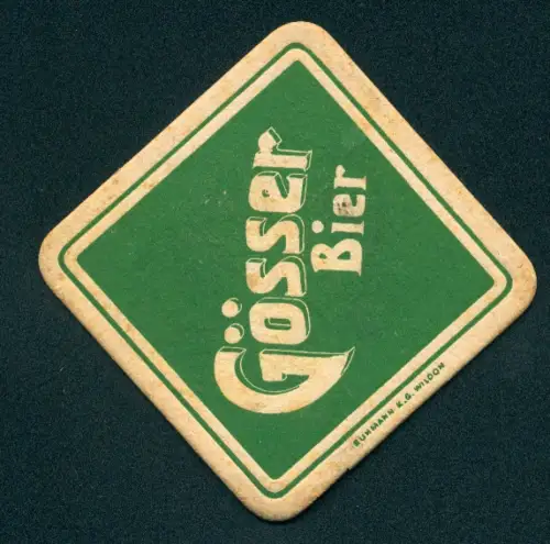 Bierdeckel Gösser Bier