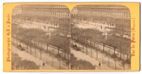Stereo-Fotografie Photographie C. G., Paris, Ansicht Paris, Jardin du Palais-Royal