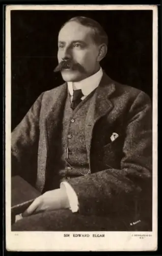 AK Sir Edward Elgar, Portrait im Dreiteiler
