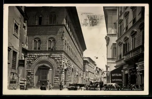 AK Firenze, Via Cavour e Palazzo Riccardi