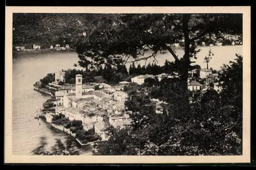 AK Torno /Lago di Como, Vista panoramica del paese e del lago