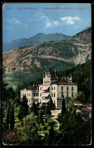 AK Arco, Villa Hildebrand, Genesungsheim deutscher Offiziere