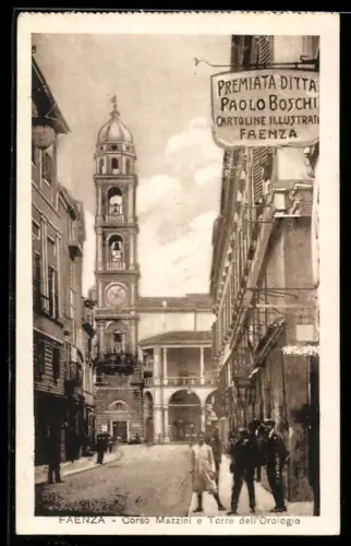 AK Faenza, Corso Mazzini e Torre dell`Orologio
