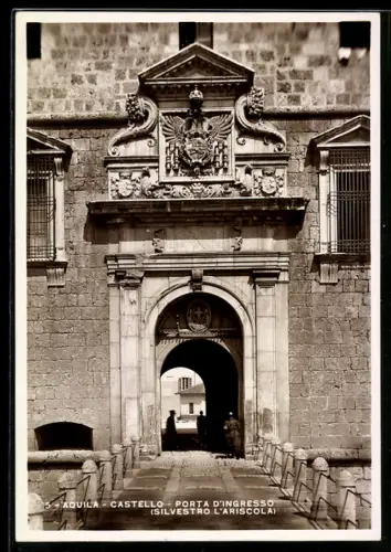 AK L`Aquila, Castello, Porta d`Ingresso, Silvestro L`Ariscola