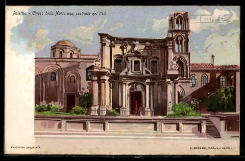 Künstler-AK Palermo, Chiesa della Mortorana, construita nel 1143