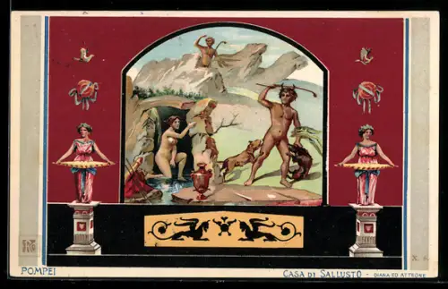 AK Pompei, Casa di sallusto, Diana ed Atteone