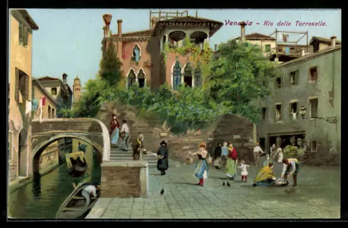 Lithographie Venedig, Ortsansicht